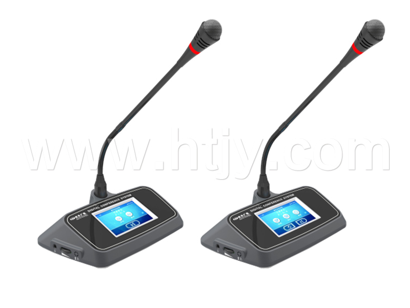 桌面式液晶顯示主席/代表席發言表決單元  HT-M202H/HT-M204H